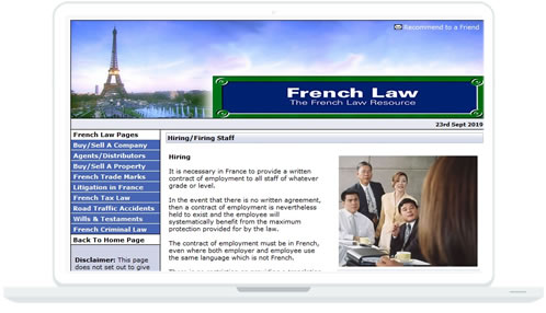 frenchlaw web design