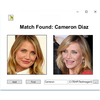 Facial Recognition Software testing using WPF UI