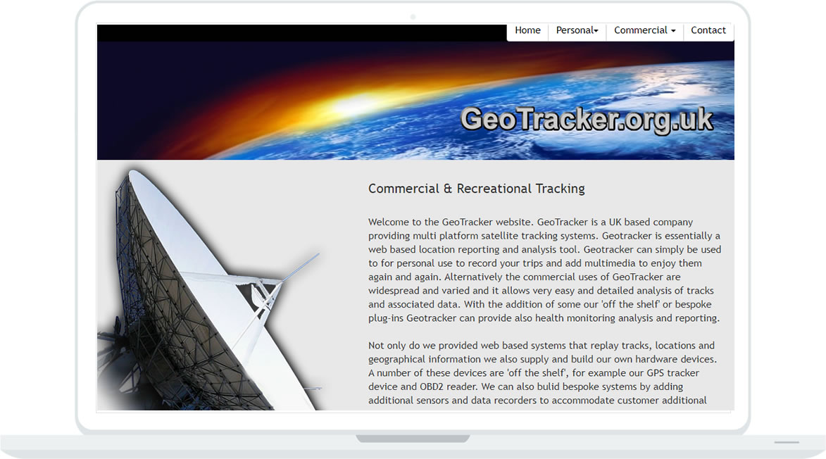 Geotracker.org.uk commercial GPS tracking and web application
